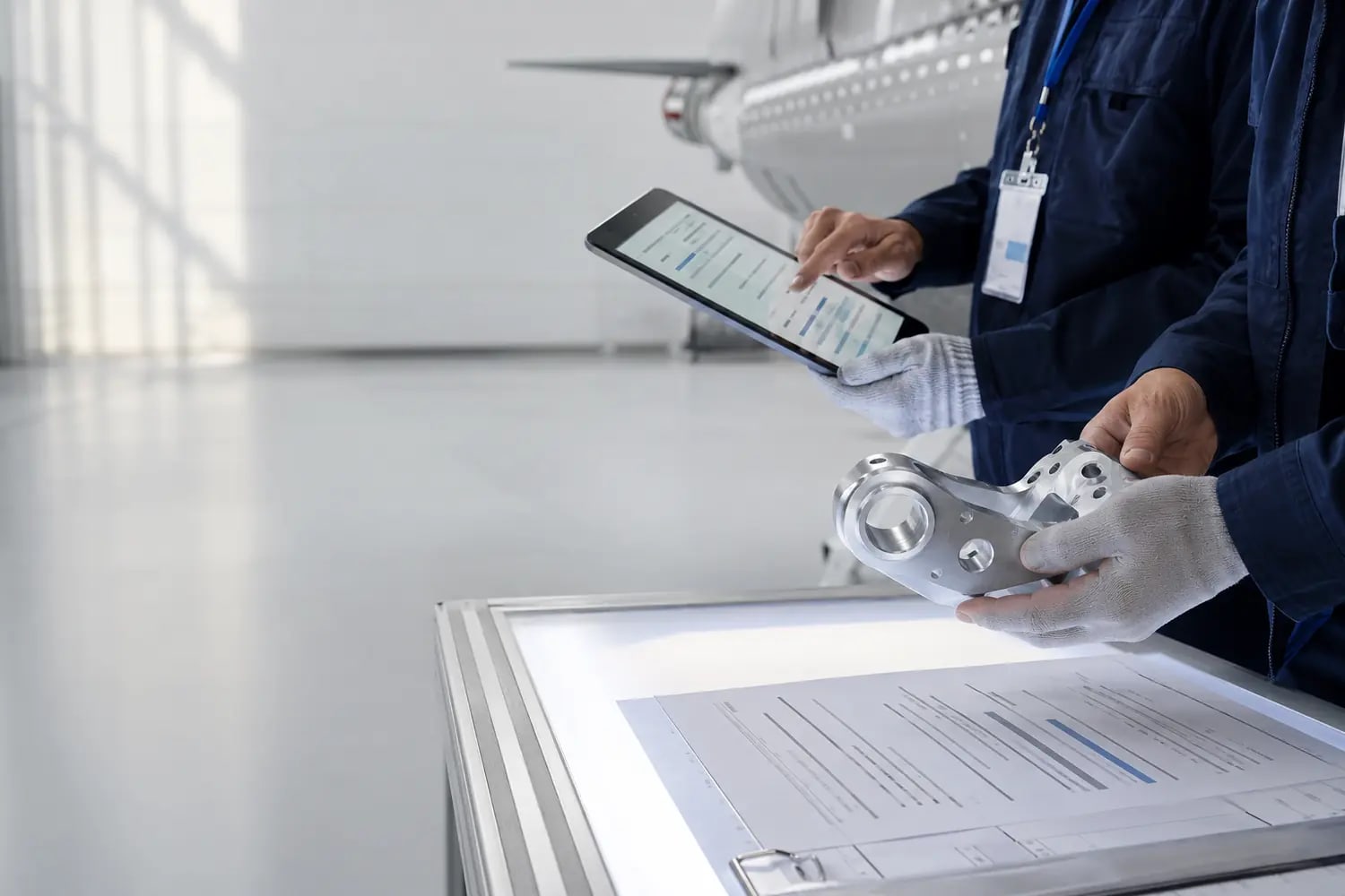 Close inspection of aviation traceability records